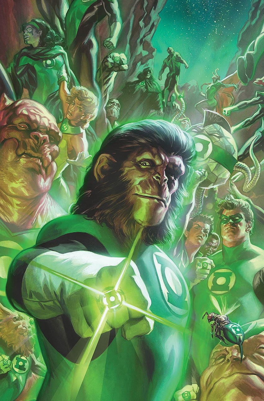 Planet Of The Apes / Green Lantern & DC Comics Rebirth Spoilers: 11 Power Rings In DC Comics Via Boom Cross, green lantern planet HD phone wallpaper