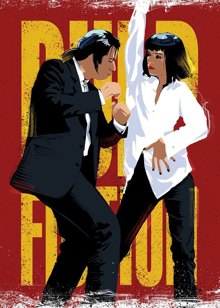 Pulp Fiction Dancing' Metal Poster, pulp fiction movie poster HD phone wallpaper