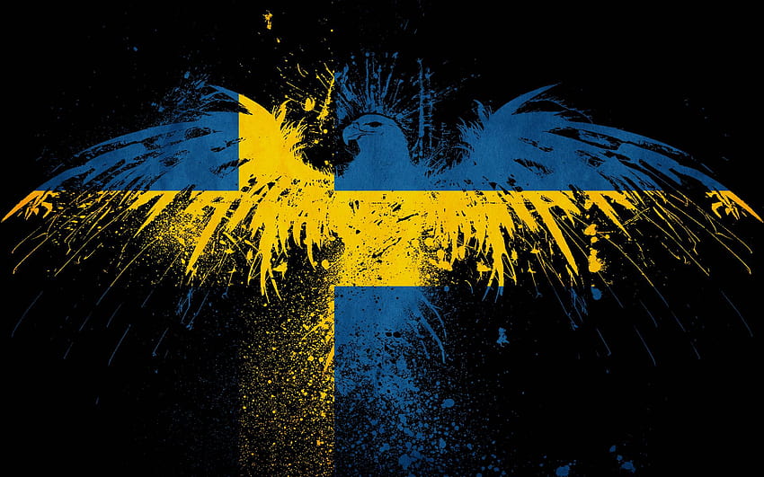 멋진 스웨덴, 스웨덴 국기 HD 월페이퍼
