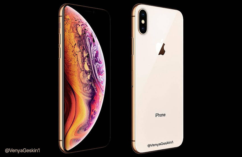Apple iPhone XS new leaked shows off gold colour option HD wallpaper