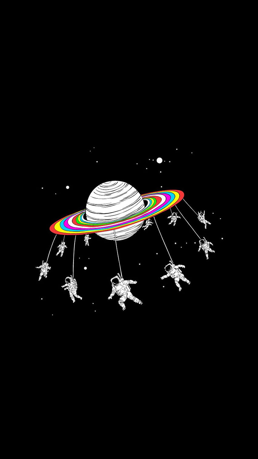 Astronauts Merry Go Round Planet Space iPhone 6, out of storage HD phone wallpaper
