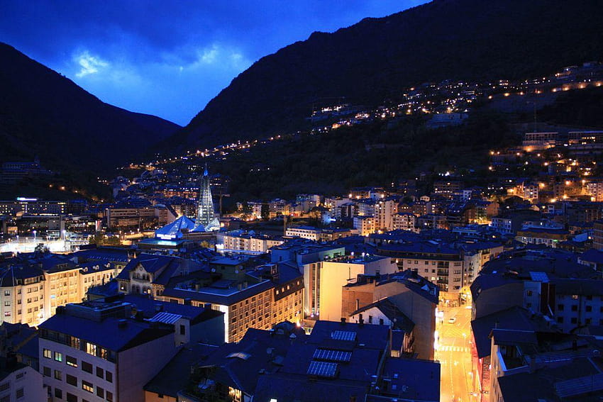 The Most Breathtaking Night Cities in Europe Part I., andorra la vella HD wallpaper