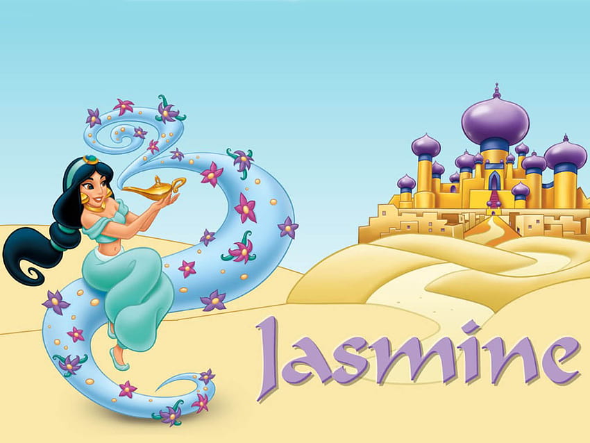 Lona Princesa Jasmine Aladdin, aladdin y jazmín fondo de pantalla