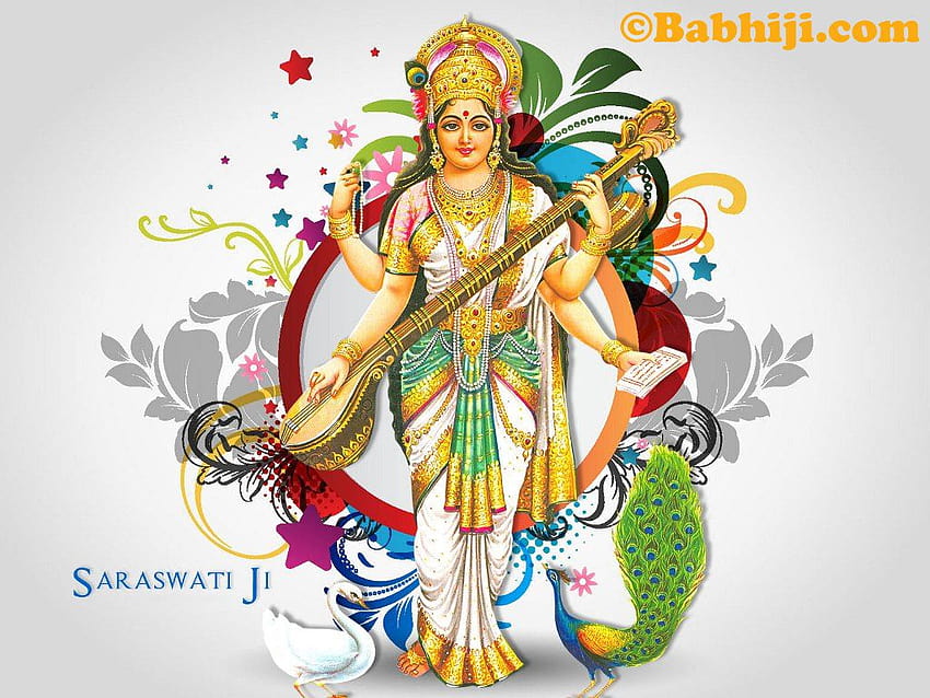 Goddess Saraswati, Goddess Saraswati , Goddess Saraswati, lord saraswati HD wallpaper