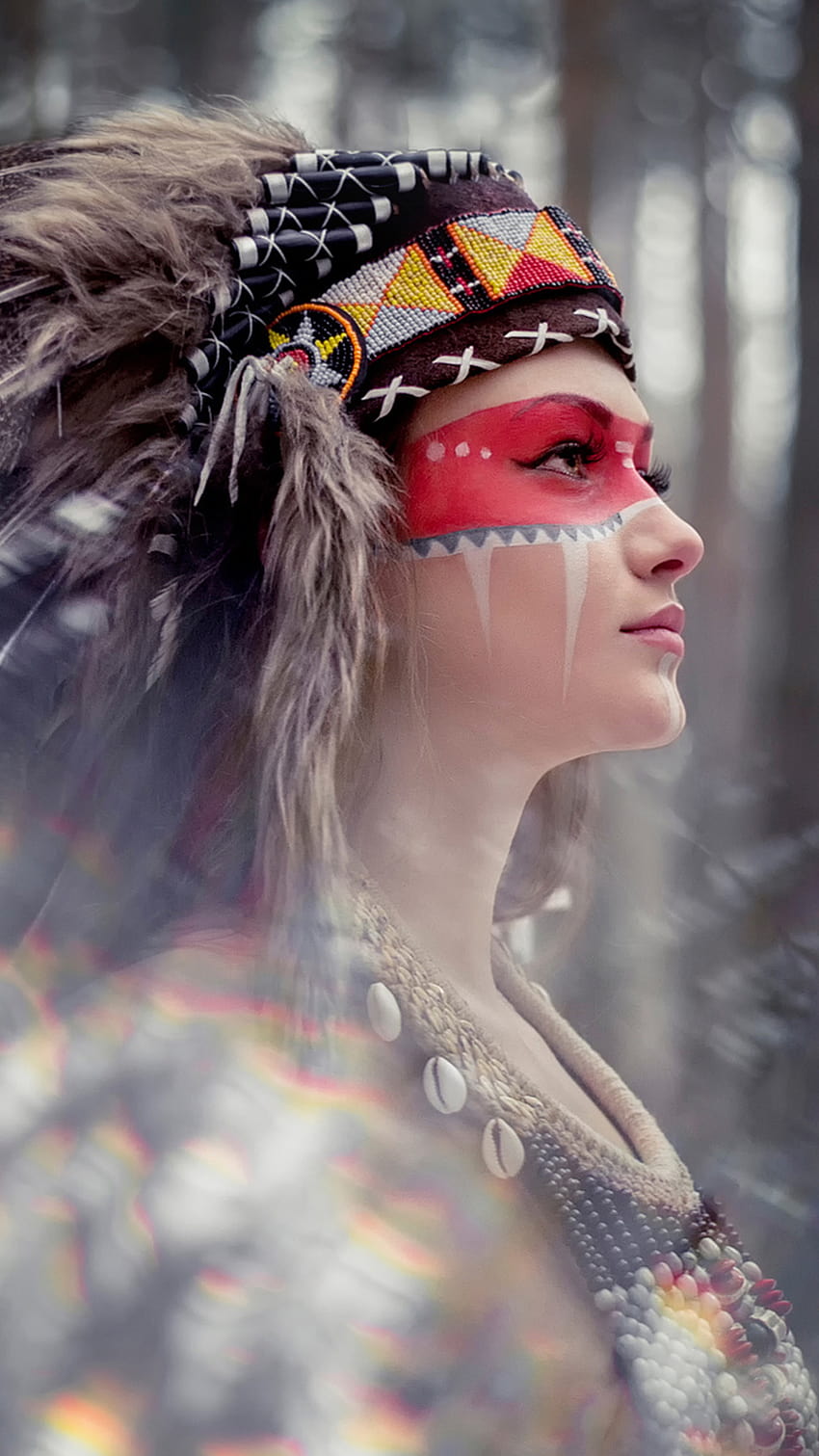 Tribal beauty graphy Android, android tribal HD тапет за телефон