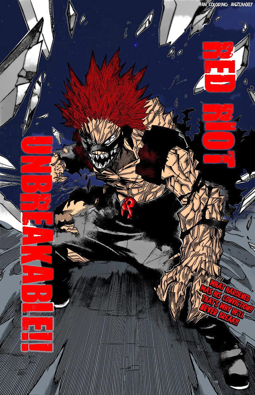 My Hero Academia spoilers] Colored Red Riot from latest, red riot phone ...