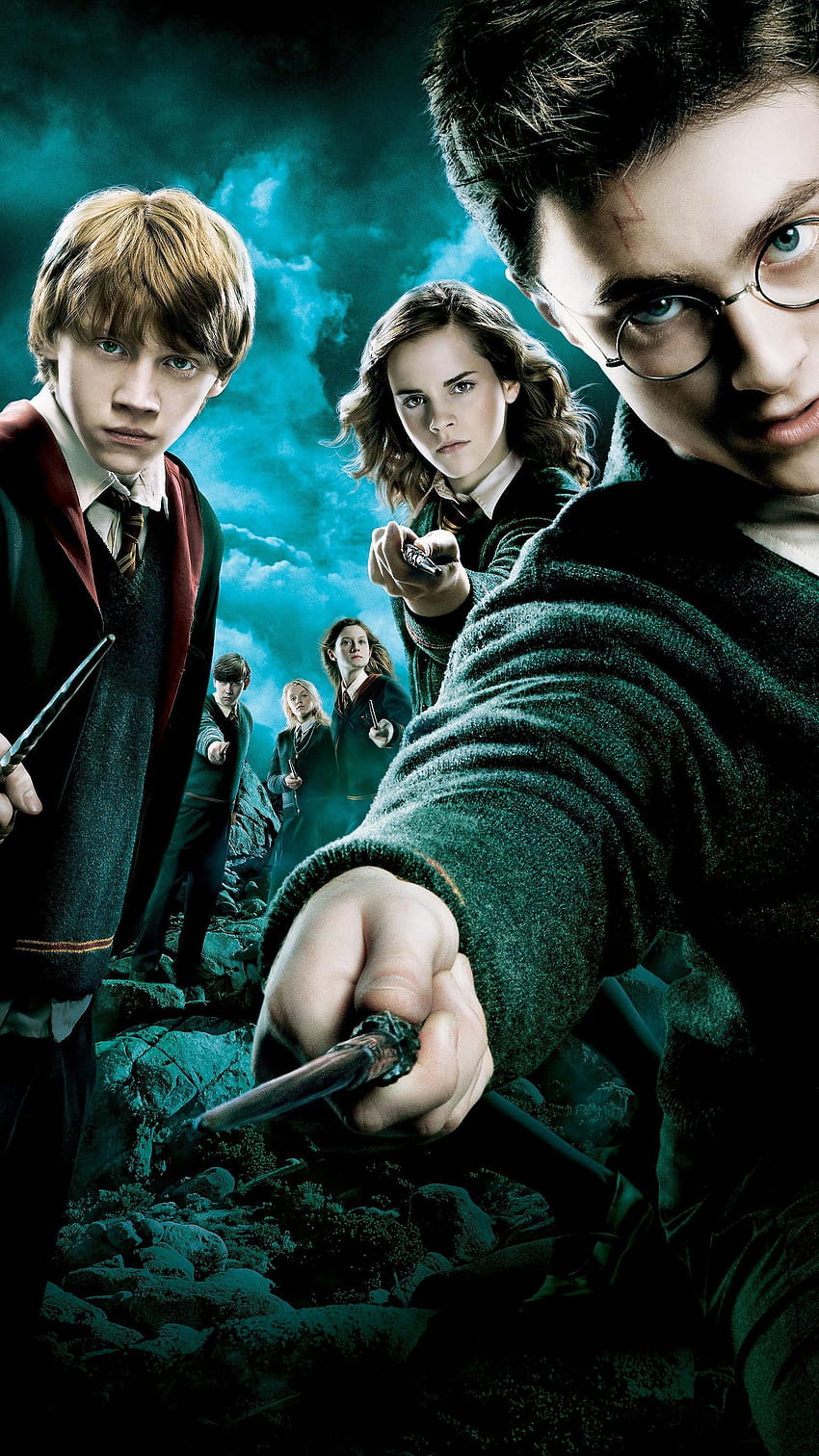 Harry Potter, Ron und Hermine, Harry Potter und seine Freunde HD-Handy-Hintergrundbild