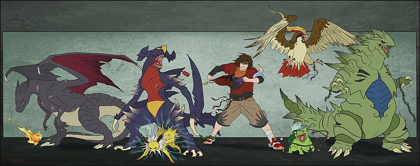 Pokémon, Bulbasaur, Joltion, Charizard, Garchomp, Tyranitar fondo de pantalla