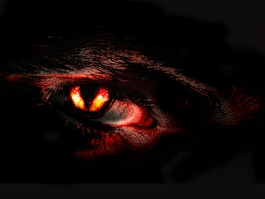 of Devil Eyes In The Dark, black background devil eye png HD wallpaper