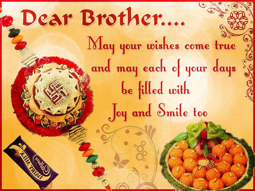 Top 5 Best Beautiful Rakhi Messages wishes Quotes, sorry brother HD wallpaper