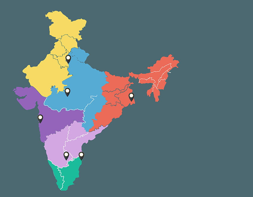 Verificação de fundos na Índia, plano de fundo do layout do mapa da Índia papel de parede HD