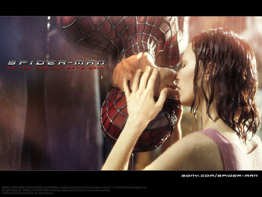 Spiderman Movie Kiss, spider man kiss HD wallpaper