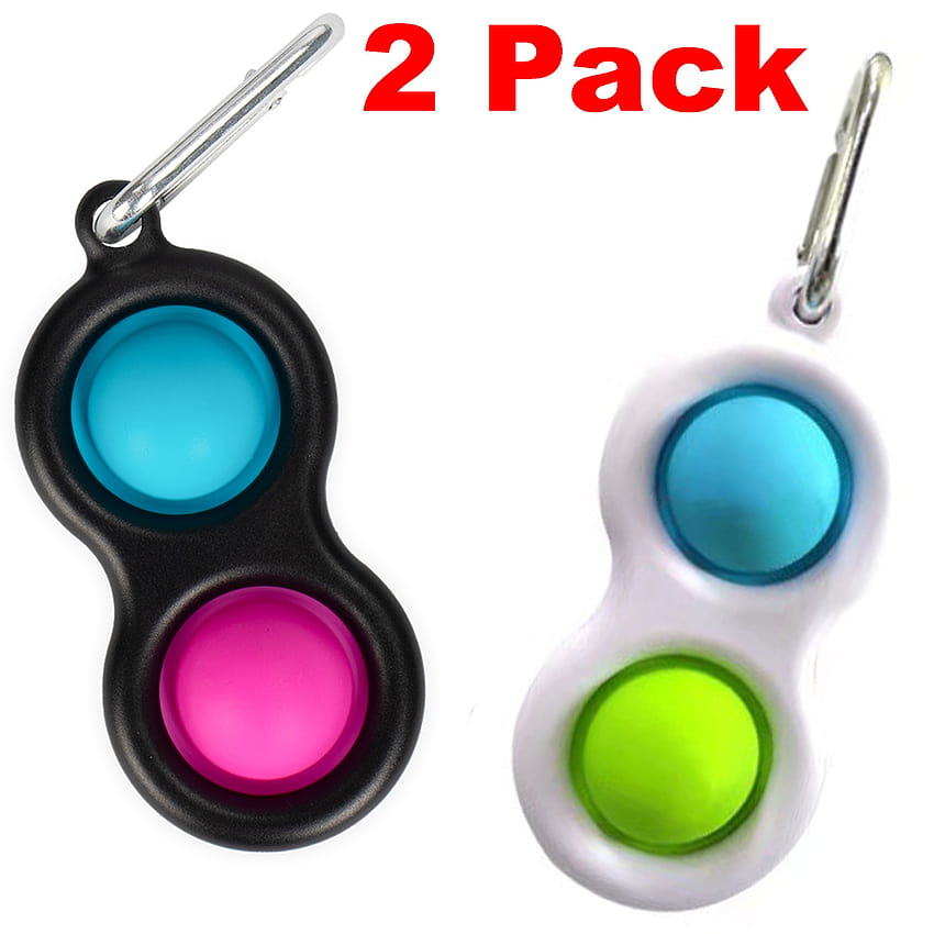 Simple Dimple Fidget Pop Toy Stress Relief Anxiety Buckle Keychain Portable Clip HD phone wallpaper