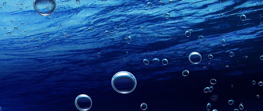 2560x1080 Close, ocean water droplets HD wallpaper