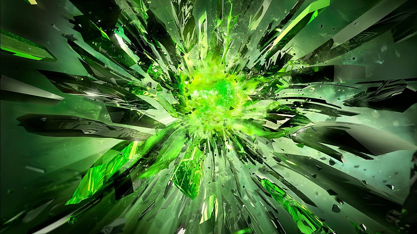 Kristall-Trümmer-Explosionslicht HD-Hintergrundbild