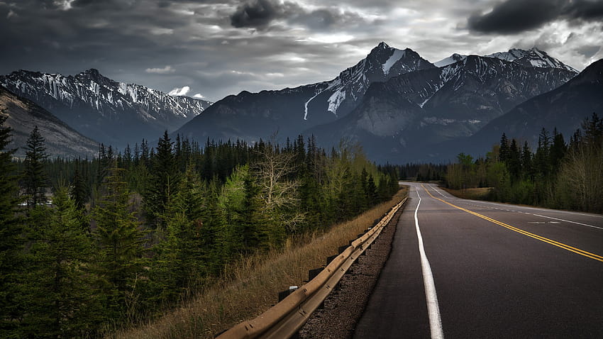 amazing mountain road HD wallpaper