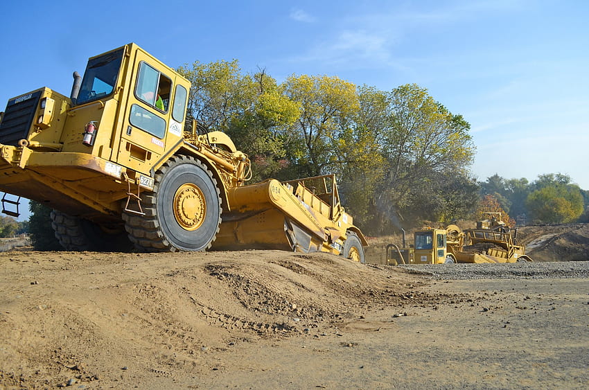 Earth Movers, Machinery, Heavy Equipment, construction industry HD wallpaper