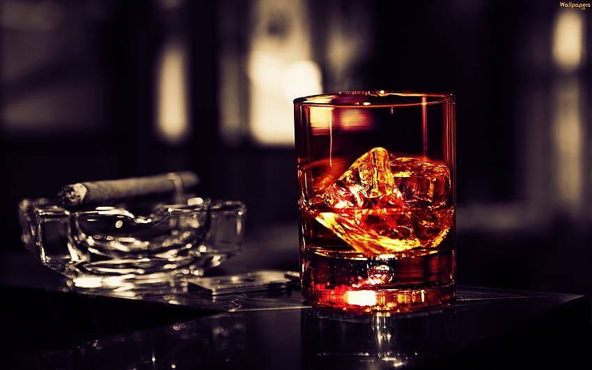 : drink, szkło, alkohol, whisky, whisky, oświetlenie, ciemność, koktajl, napój destylowana, likier, napój alkoholowy 1920x1200 Tapeta HD