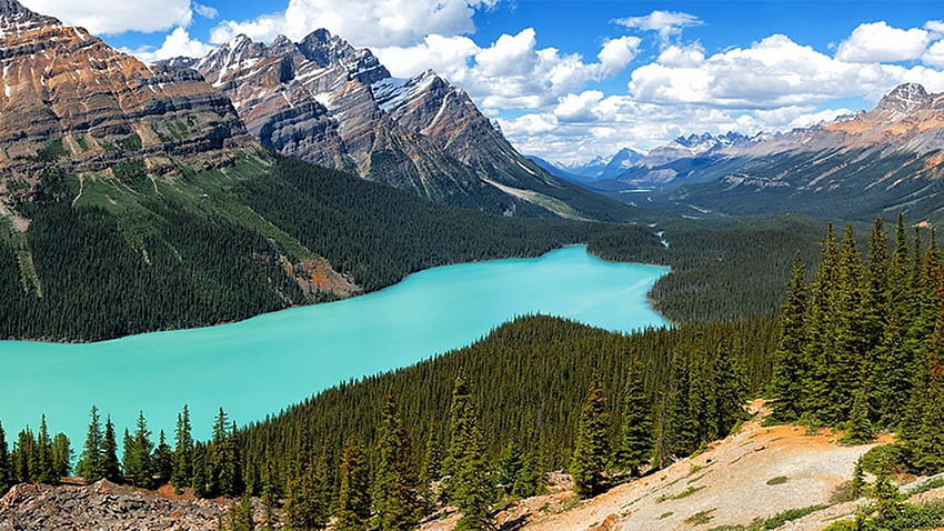 Rocky Mountain National Park Group, montanhas rochosas canadenses papel de parede HD