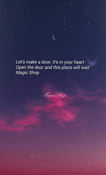 Bts magic shop lyrics quotes HD wallpapers | Pxfuel