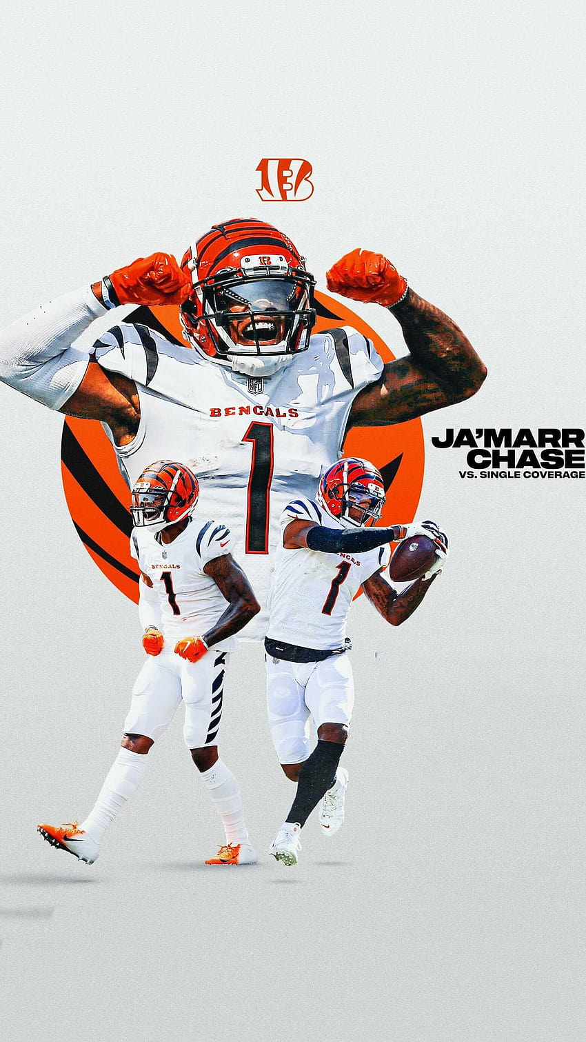 Ja'Marr Chase พบกับ American Football, Bengals, Cincinnati Bengals, Football… ในปี 2022, jamarr Chase nfl วอลล์เปเปอร์โทรศัพท์ HD