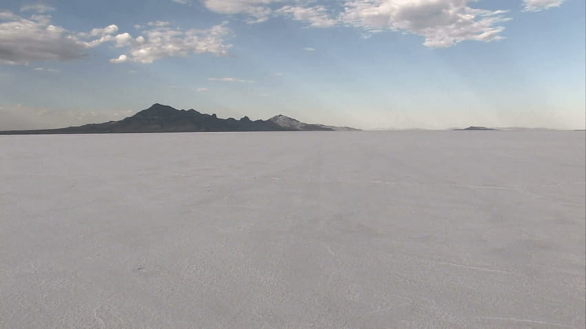 Speeding on Bonneville Salt Flats away Utah M Stock Video Footage HD wallpaper