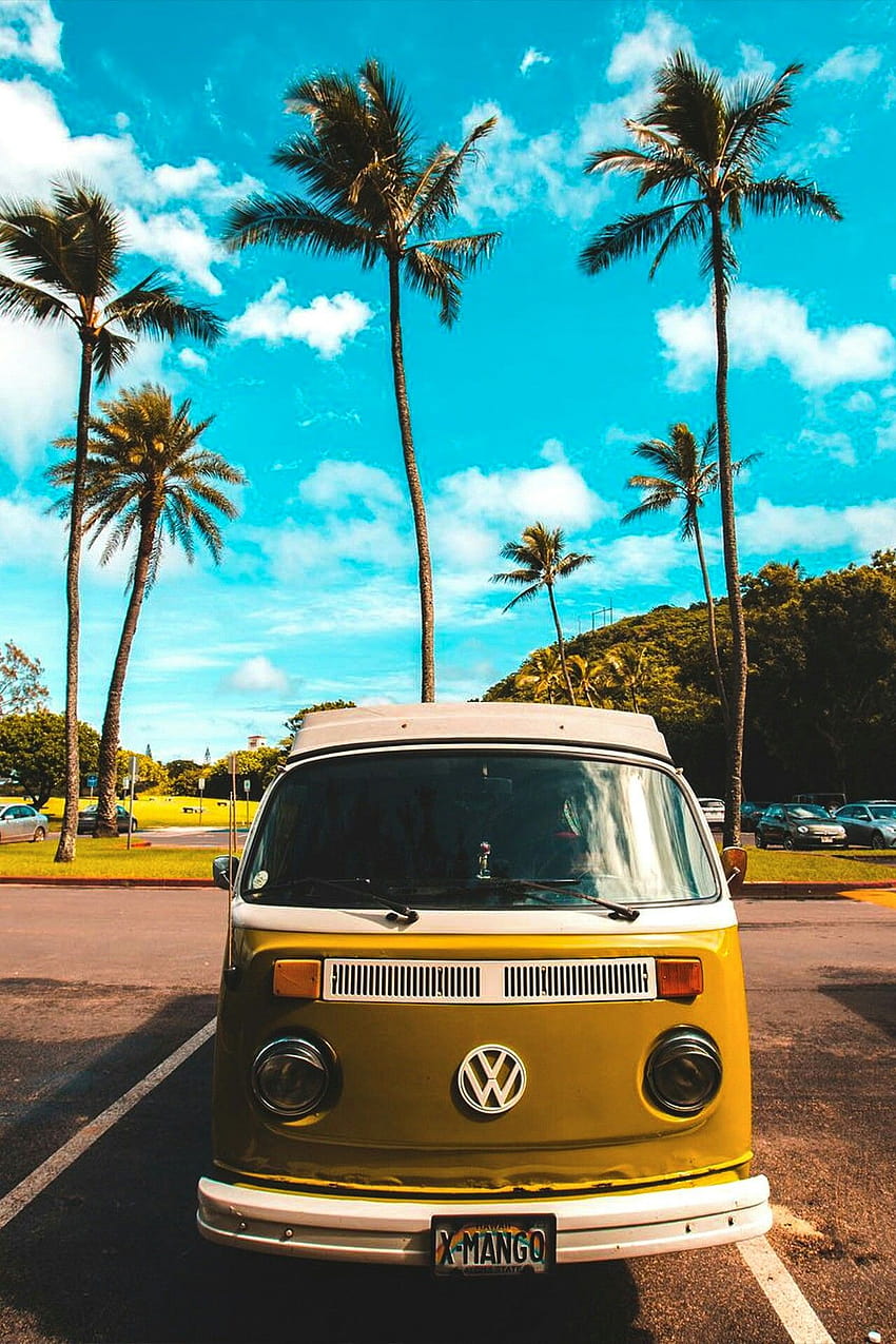 Summer Van posted by Zoey Tremblay, iphone vintage summer HD phone wallpaper