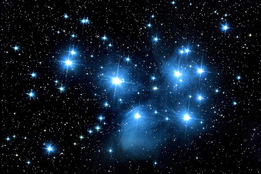 7 Pleiades, star cluster HD wallpaper