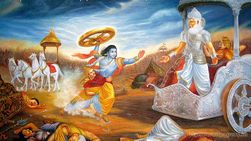 Mahabharat Arjun Shri Krishna, krishna and arjun HD wallpaper