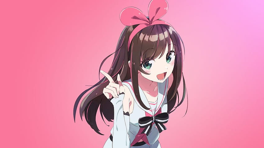 Kizuna Ai, Anime girl, Rosa, Anime, anime pink girl papel de parede HD