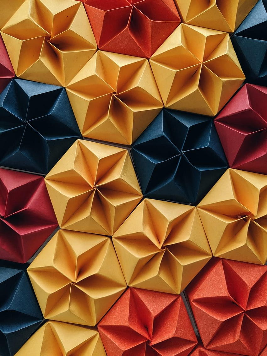 3d origami HD phone wallpaper