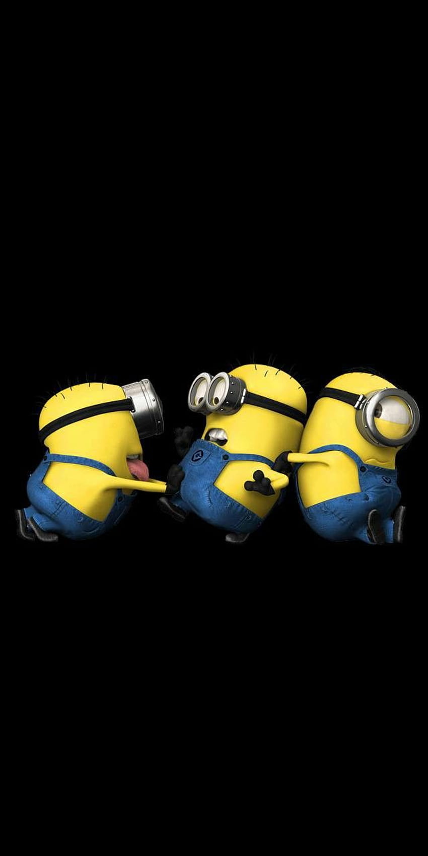 Download Bob On Kevin Despicable Me Minion Iphone Wallpaper | Wallpapers.com