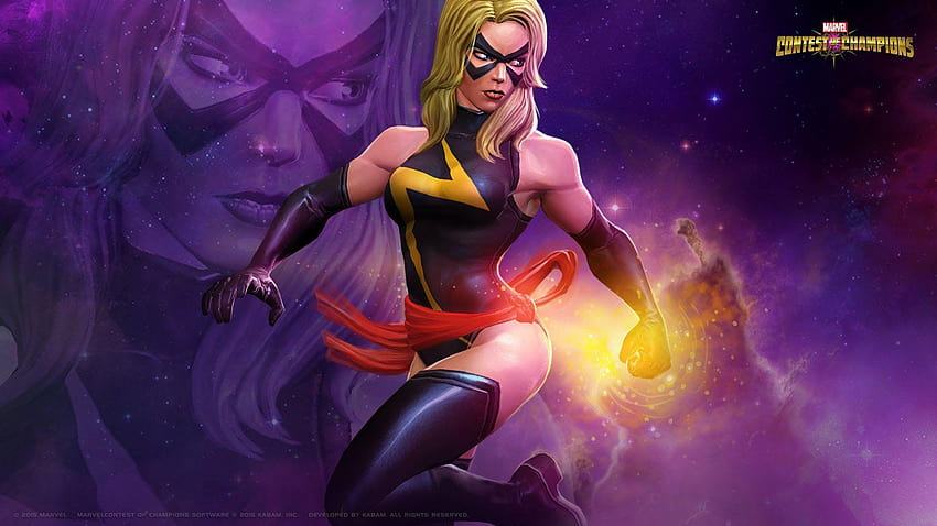 Carol Danvers Becomes Ms. Marvel in Marvel Contest of Champions HD wallpaper