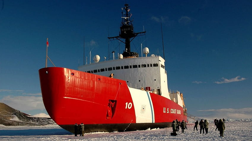 Republicans propose reallocating Coast Guard ship funding to Trump's border wall, icebreaker boat HD wallpaper