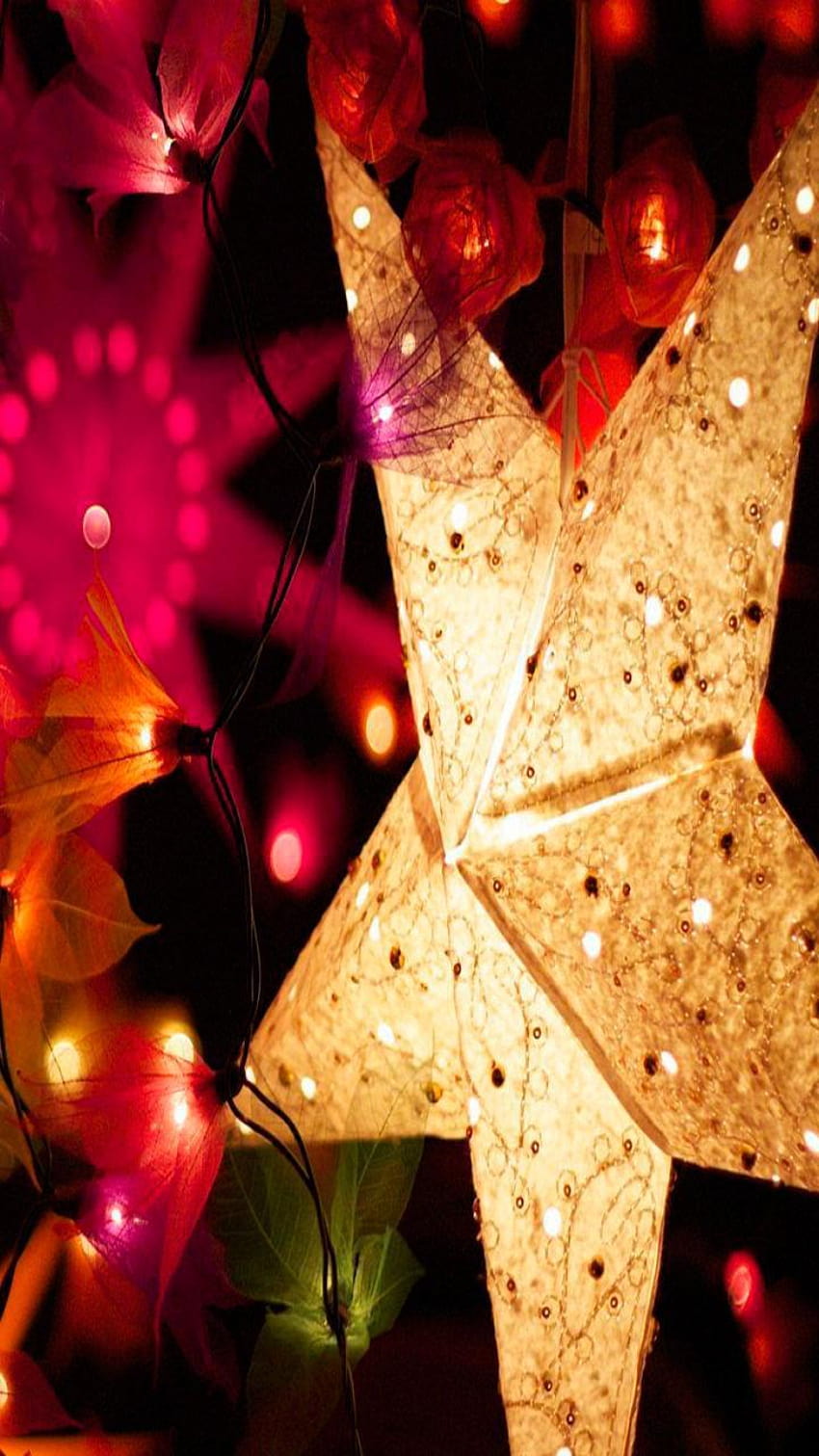 Christmas Lights for Android, christmas lights yellow HD phone wallpaper
