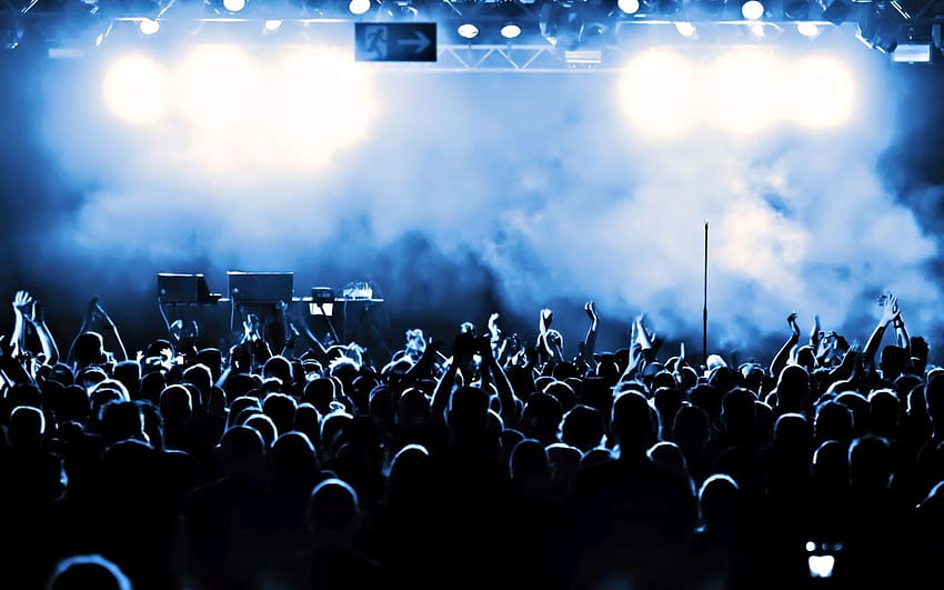Concert Crowd, concert view from stage HD wallpaper