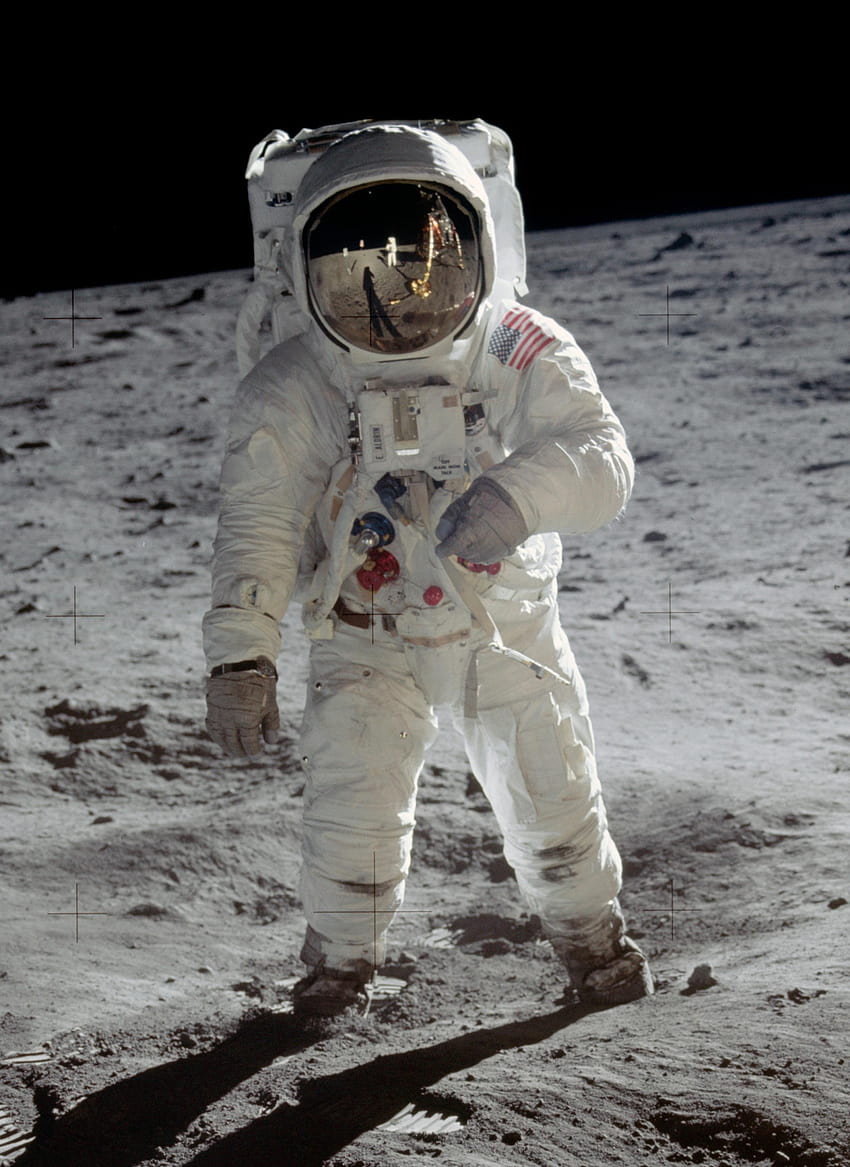 Buzz Aldrin HD-Handy-Hintergrundbild