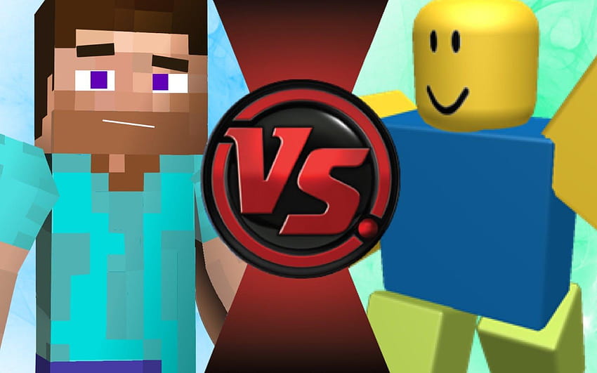 Minecraft Steve vs Roblox Noob fondo de pantalla