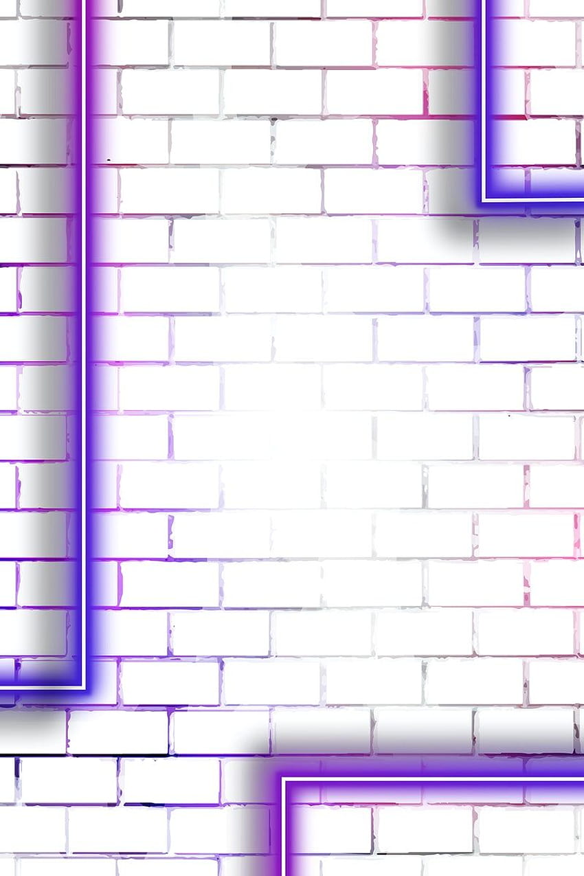 Search Stock , PSD Mockups & Vectors, neon brick design on purple HD phone wallpaper