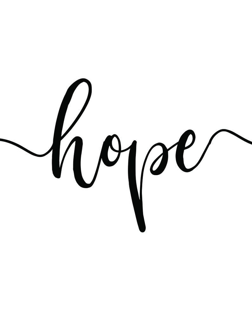 Вяра, Надежда, Любов за отпечатване от три думи, калиграфски черно-бели отпечатъци, типография Селскостопански отпечатъци 8x10, дума за надежда HD тапет за телефон
