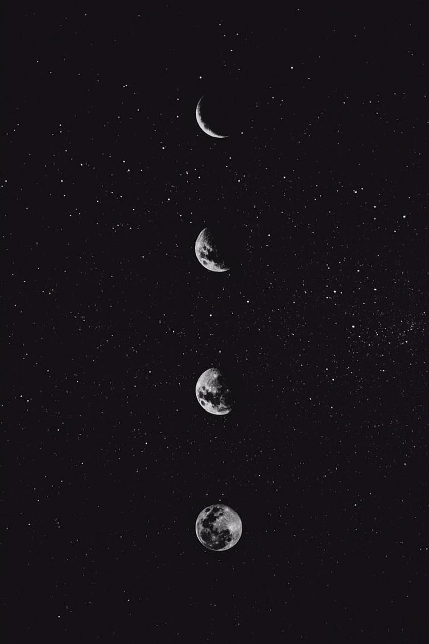 Aesthetic Moon พระจันทร์งามขนาดใหญ่ [756x1136] สำหรับมือถือและแท็บเล็ตของคุณ ps4 สีดำที่สวยงาม วอลล์เปเปอร์โทรศัพท์ HD