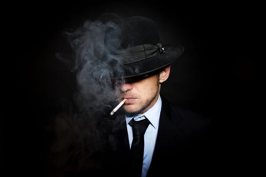 Тъжен човек, който пуши, публикуван от Зоуи Томпсън, момче за пушене HD тапет