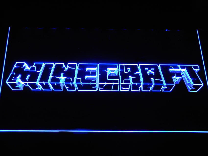 Tanda Neon LED Minecraft, neon minecraft Wallpaper HD