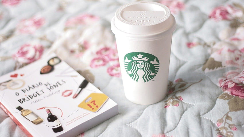 Café, Starbucks, livro, roupa de cama, humor, café starbucks papel de parede HD