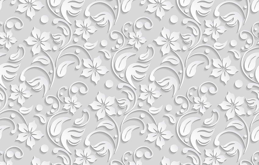 bunga, tekstur, putih, bunga, latar belakang, pola , bagian текстуры, tekstur bunga Wallpaper HD