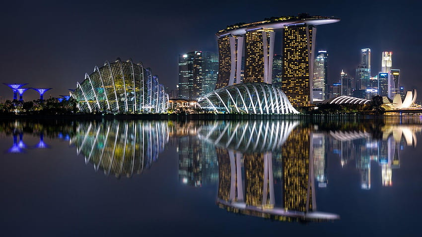 66 Marina Bay Sands, marina one mimarisi singapur HD duvar kağıdı
