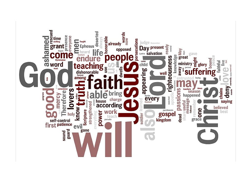 Wordle of 2 Timothy from the ESV text, wordles HD wallpaper