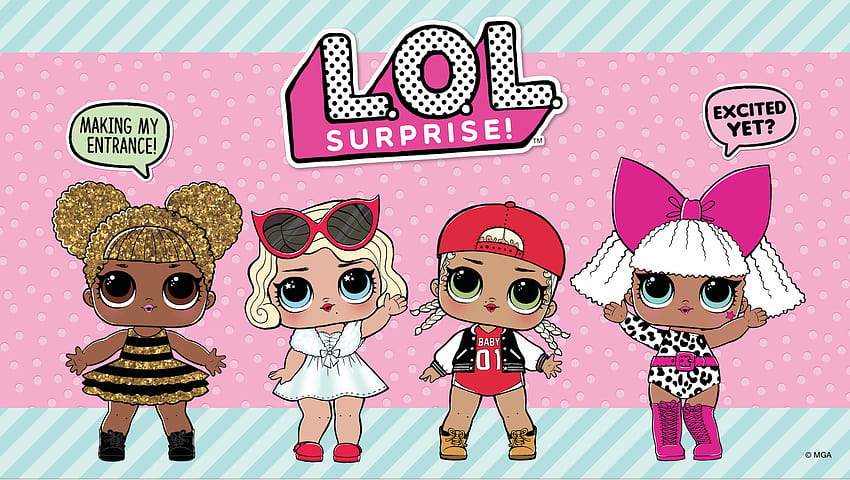 5 L.O.L. Surprise Dolls HD wallpaper
