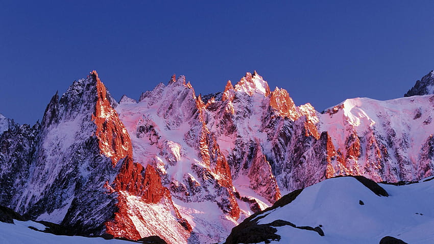 französische alpen, mont blanc alpen HD-Hintergrundbild