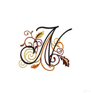 Letter n embroidery design HD wallpapers | Pxfuel